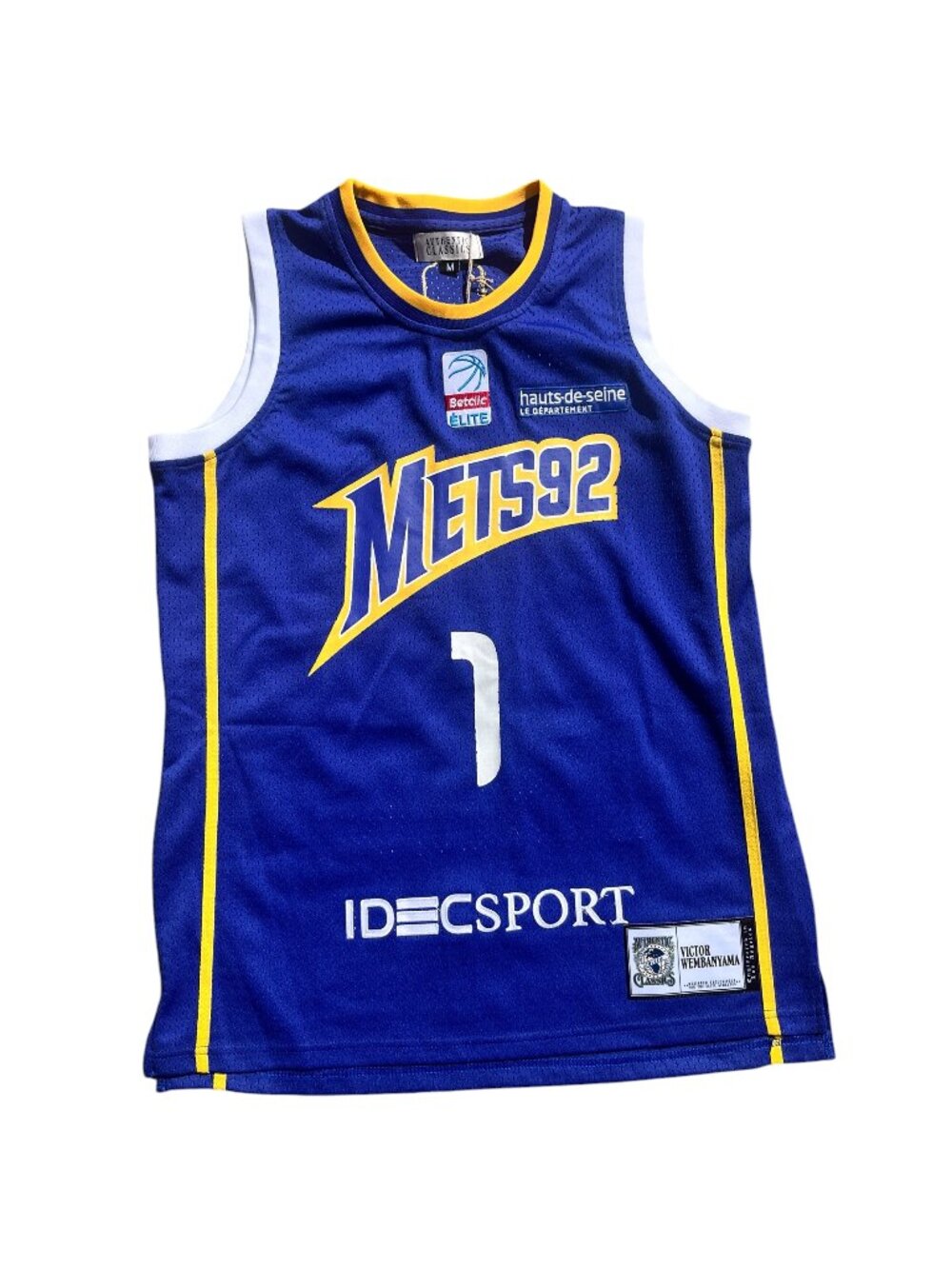 NWT Headgear Classics Wembanyama Mets92 Jersey Sz M 🏀